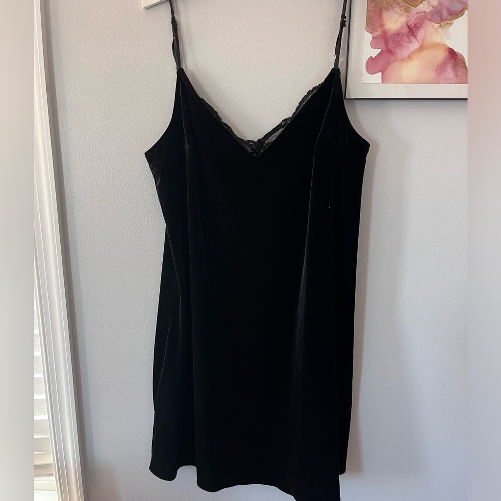 Abercrombie velvet lace insert dress